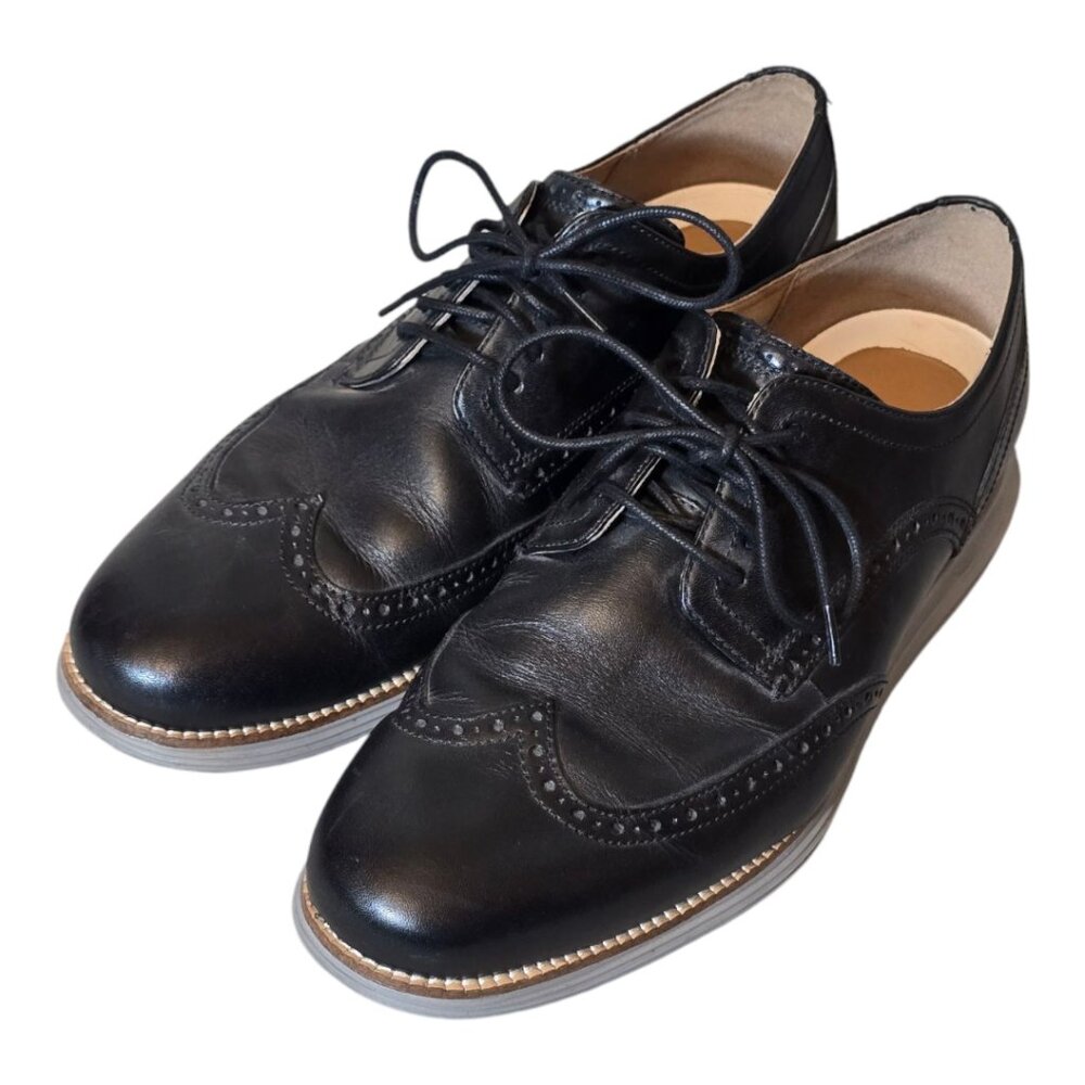 NWOT Black COLE HAAN Men's Grand .0S Wingtip Oxfords sz 11